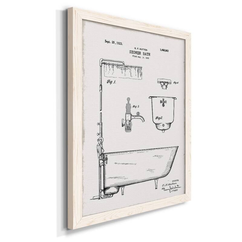 Vintage Bath I-Premium Framed Canvas - Ready to Hang