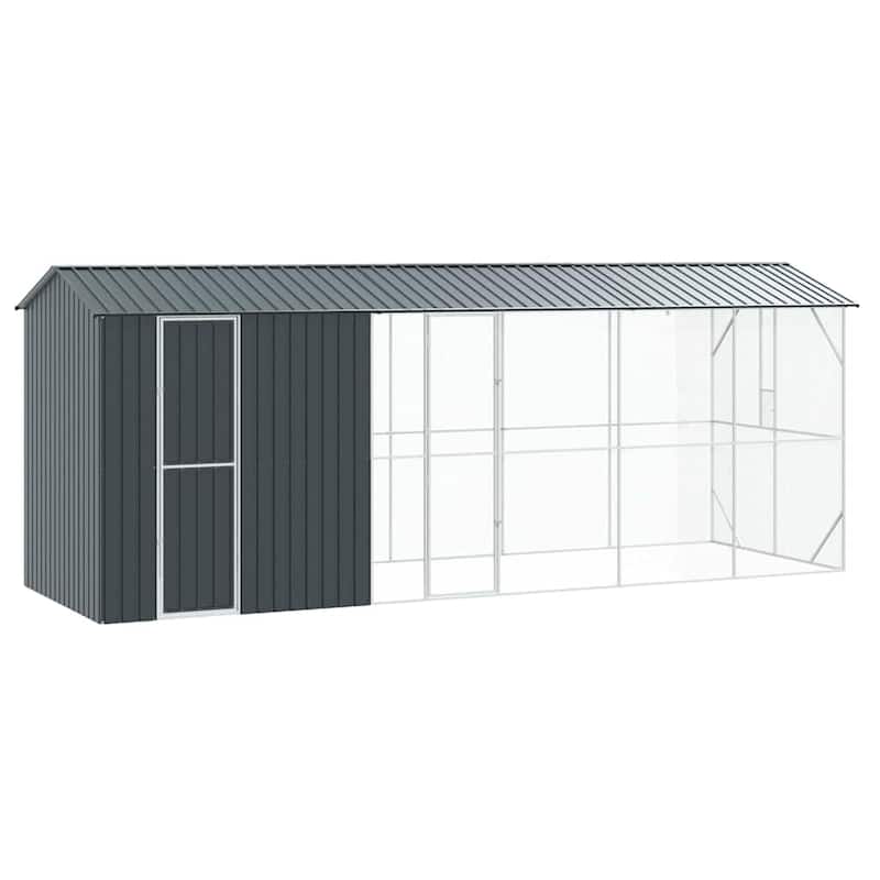 vidaXL Bird Cage Anthracite Galvanized steel