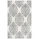 preview thumbnail 23 of 21, Alora Decor Lavine Grey/ Blue Hand-tufted Medallion Wool Rug 9 x 12 - Blue/Light Gray