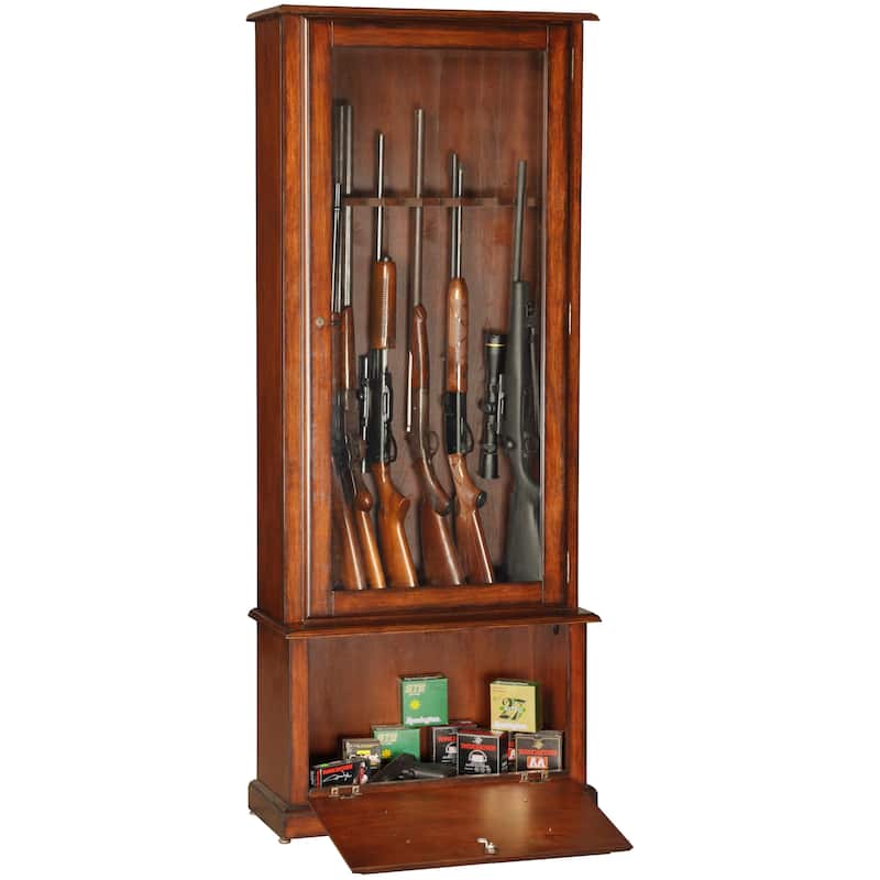 Classic Eight-gun Glass Door Display Cabinet