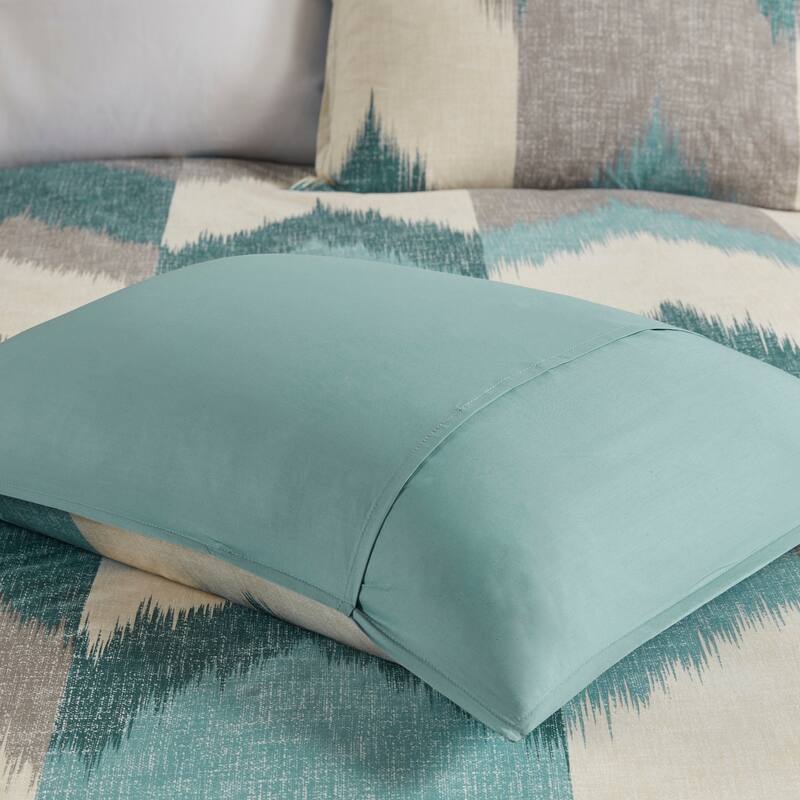 INK+IVY Alpine Aqua 3 Piece Duvet Cover Mini Set