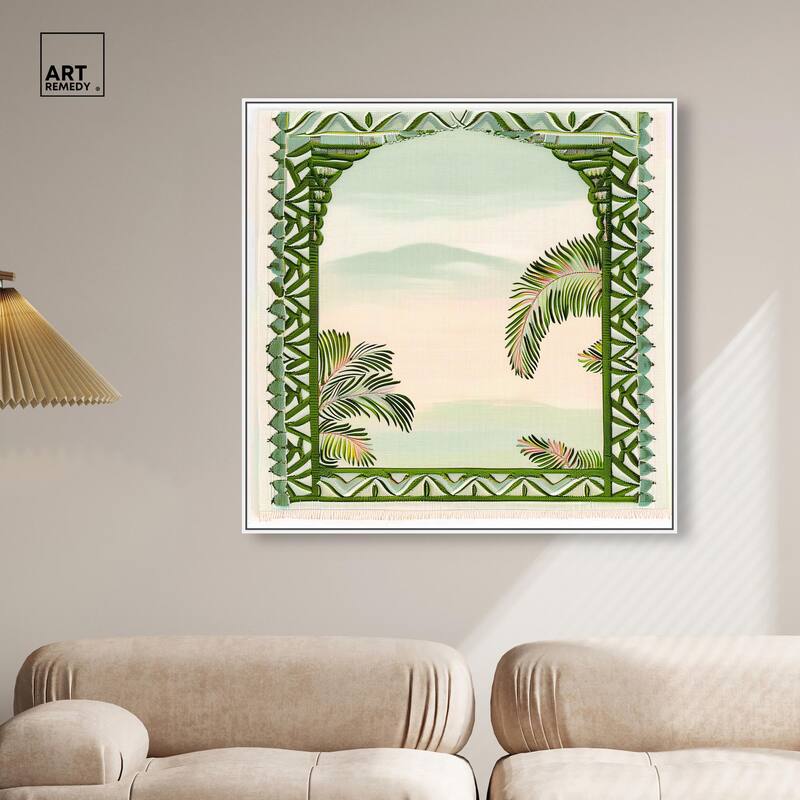 Palm View Vista Canvas by Art Remedy