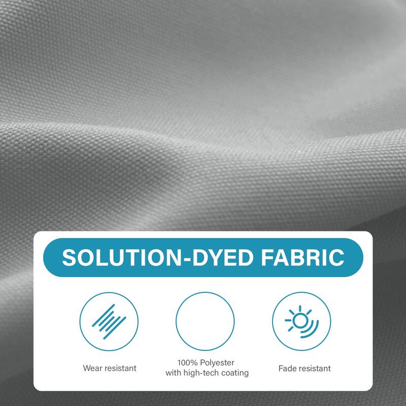 8*10ft Rectangular Patio Market Umbrella with Crank & Tilt，UV-Resistant