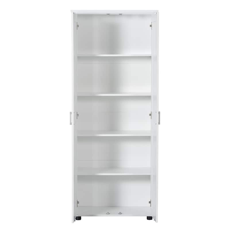 GDF Studio - Karry Modern MDF Storage Cabinet with Two Doors and Adjustable Shelf