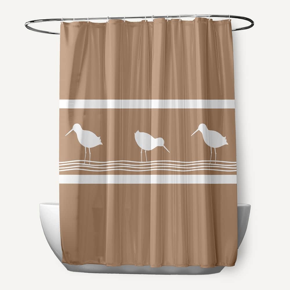 71 x 74-inch Birdwalk Animal Print Shower Curtain