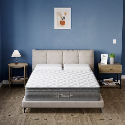 12" Spring Hybrid Mattress in a Box, Pocket Springs, Isolation Motion, Back Pain Relief, CertiPUR-US