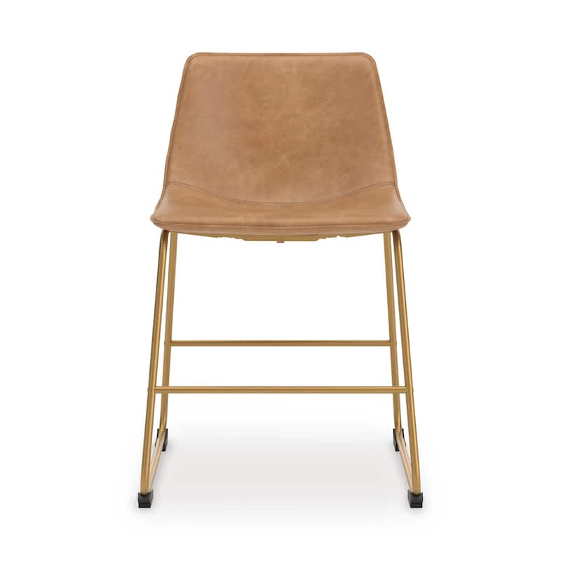 Signature Design by Ashley Lexadine Dining Chair (Set of 2) - 19"W x 22"D x 31"H - Light Brown/Gold