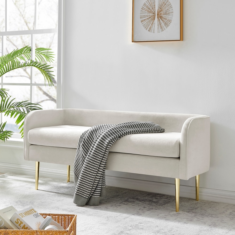 NPD Furniture Marsha Velvet Bench