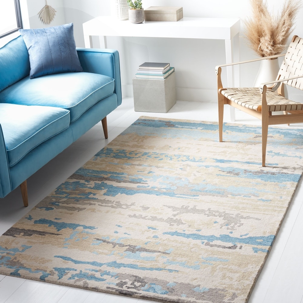 SAFAVIEH Handmade Soho Shaquita Modern Wool Rug