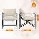 preview thumbnail 15 of 13, Metal Sling Accent Chair Set of 2 - 7'9" x 10'10"