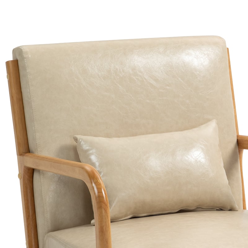 Upholstered Armchair Accent Chairs with Pillows Set of 2