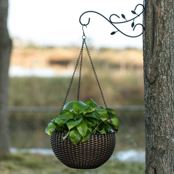 Decorative Metal Wall Mounted Hook for Hanging Plants, Bracket Hanger  Flower Pot Holder, 2 Pack - Bed Bath & Beyond - 32943050
