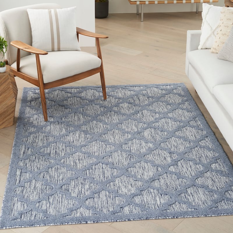 Nourison Easy Care Indoor/Outdoor Moroccan Trellis Area Rug