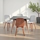 preview thumbnail 63 of 62, Brinley Walnut or Black Wood Upholstered Dining Chair