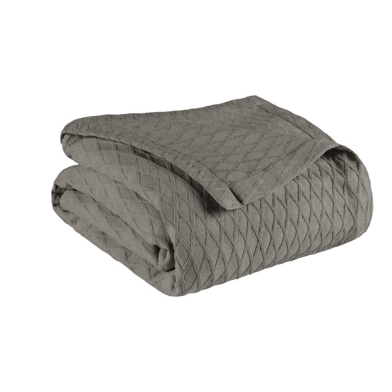 Superior Diamond Weave All-Season Bedding Cotton Blanket