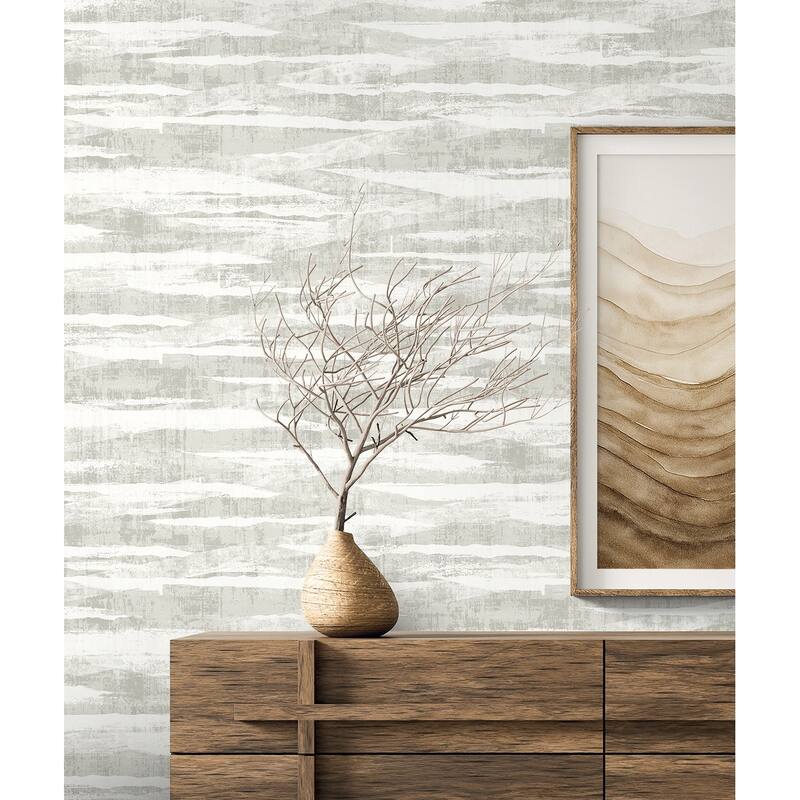 Seabrook Designs Nebulite Abstract Non-Woven Unpasted Wallpaper