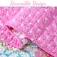 preview thumbnail 4 of 4, Cozy Line Mariah Pink Floral Girl Quilt Bedding Set