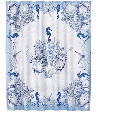 Coastal Beach Delight Design Shower Curtain