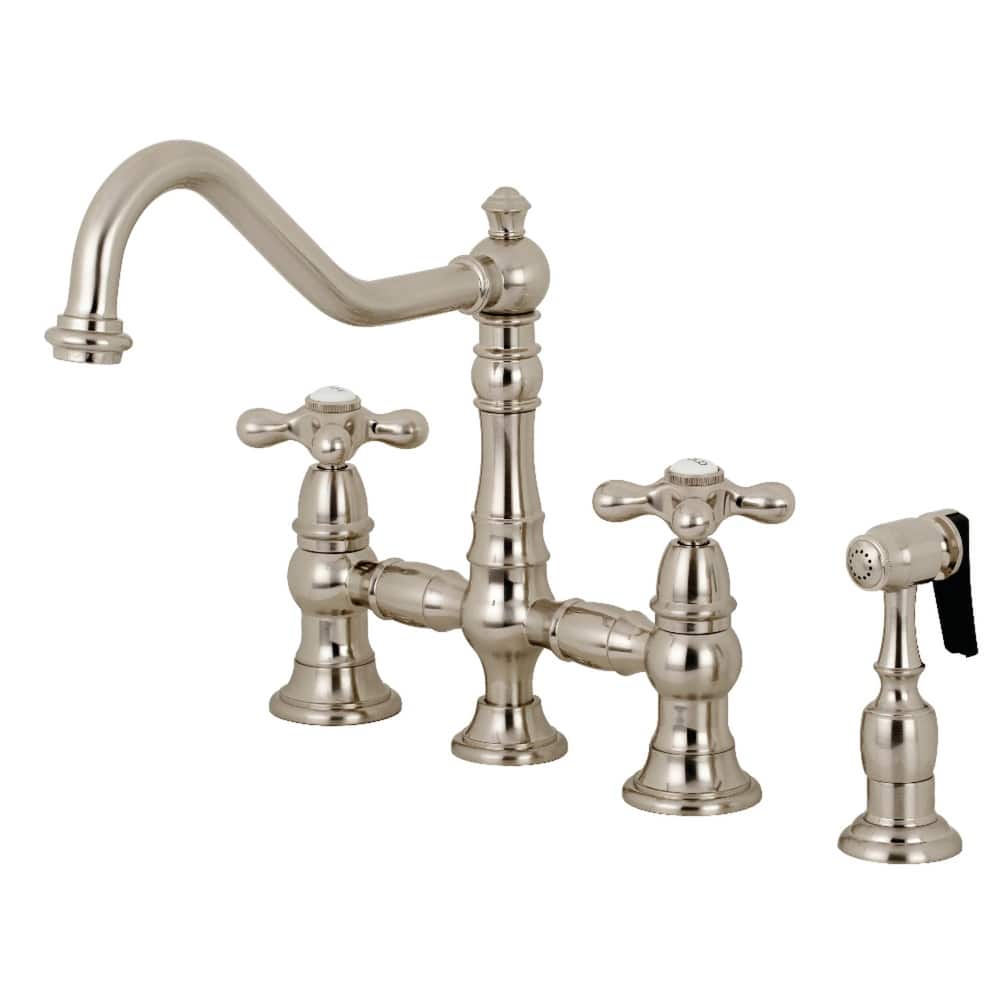 Kingston Brass Restoration Bridge Kitchen Faucet