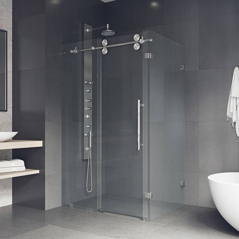 VIGO Winslow Frameless Sliding Shower Enclosure