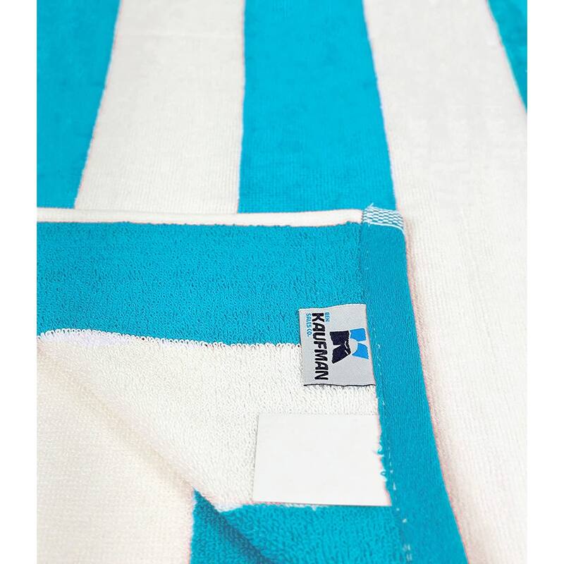 3 Piece Set Cabana Stripe, Two Beach Towel Set 32 x 62 Plus a Striped Beach Bag