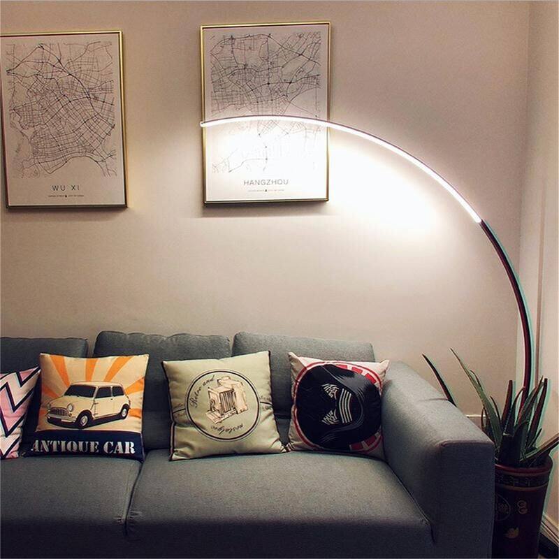 62.99 Inches Metal Arched Floor Lamp