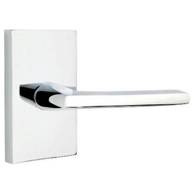 Emtek Helios Right Handed Non-Turning Two-Sided Dummy Door Lever Set - Polished Chrome