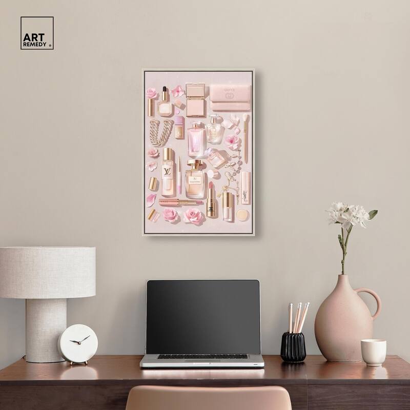 Light Make Up Accessories Canvas by Art Remedy
