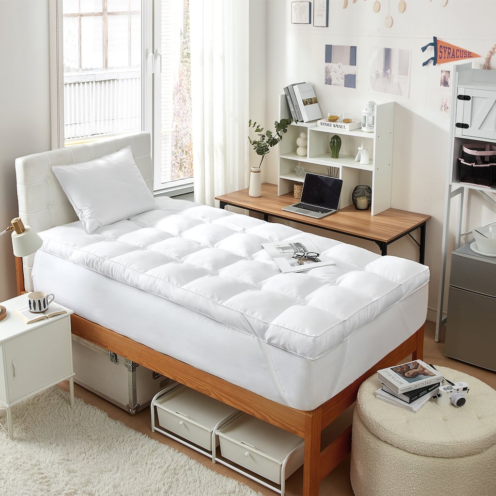 Dorm Haul® - Ultimate Thickness Twin XL Mattress Pad - White