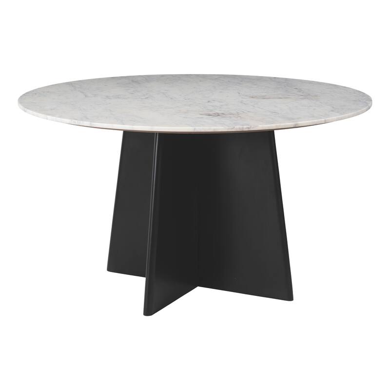 Strela Dining Table White & Black