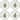 Spode Set of 4 Christmas Tree Melamine Salad Plates - 8" D