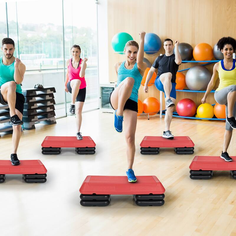 Costway 29'' Adjustable Workout Fitness Aerobic Stepper Exercise - See details
