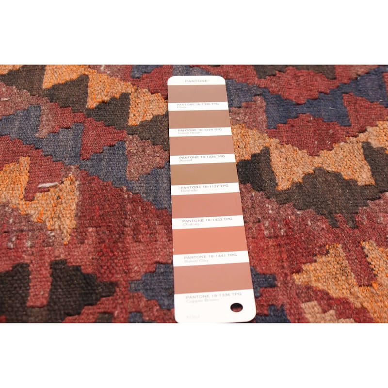 ECARPETGALLERY Flat-Weave Shirvan Brown Wool Kilim - 3'2 x 5'3