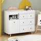 preview thumbnail 5 of 10, Wood Nursery Baby Dresser,White Bedroom Dresser with 5 Drawers,38"H
