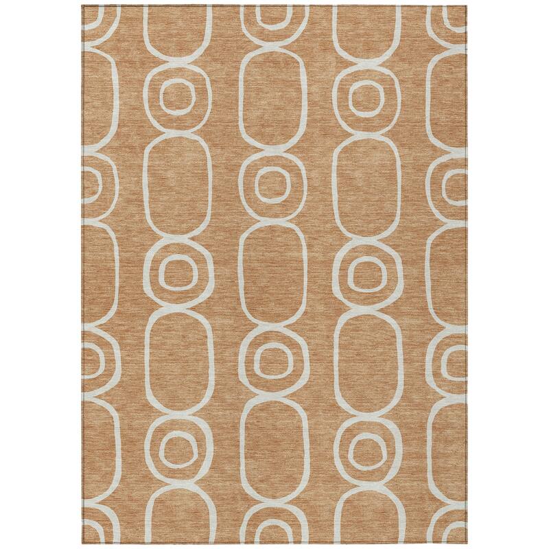 Machine Washable Indoor/ Outdoor Modern Vibe Chantille Rug