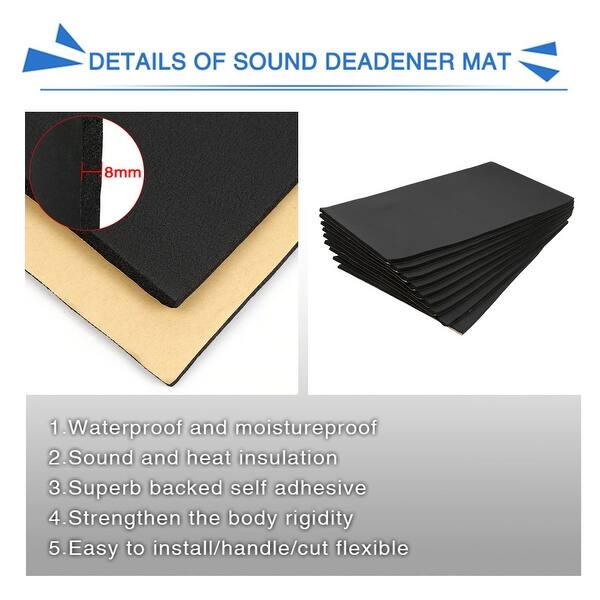 Shop 14 4sqft Sound Deadener Heat Insulation Mat Acoustic