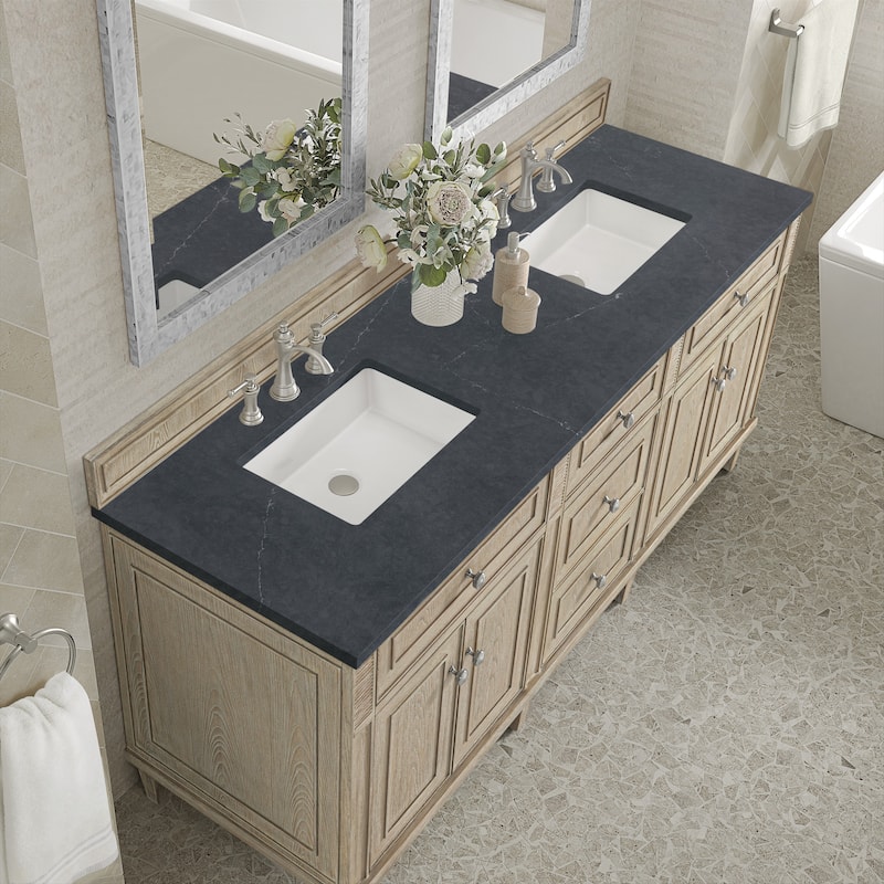 James Martin Vanities 424-V72-3CSP Lorelai 72" Double Basin Wood