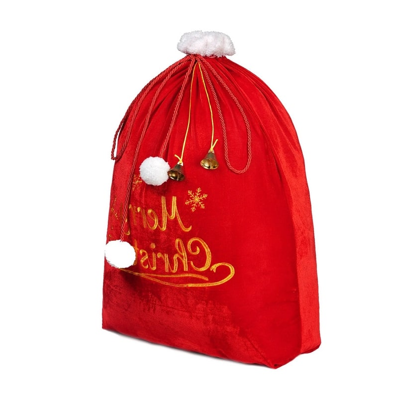 Santa Present Gift Bag - Red and White