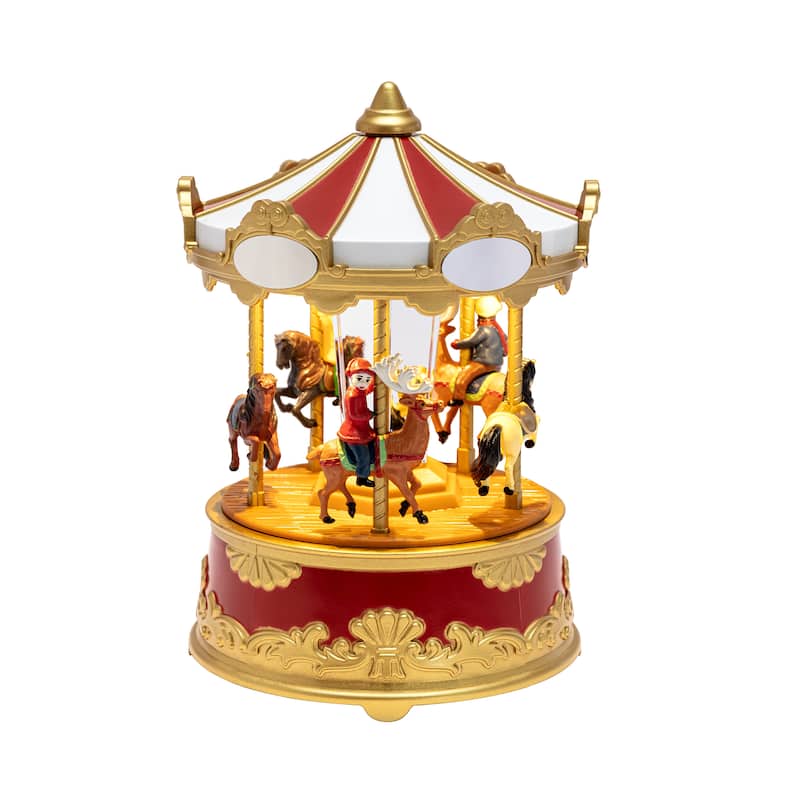 5.75" Animated & Musical Carousel