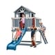 preview thumbnail 1 of 13, Backyard Discovery Beacon Heights Cedar Wooden Elevated Kids Playhouse - 6'3" x 10'0" Blue - 6'3" x 10'0" - Kids