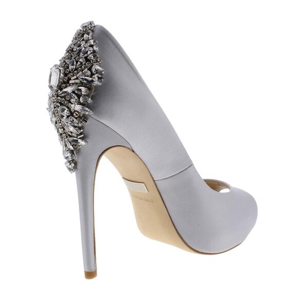 satin embellished heels