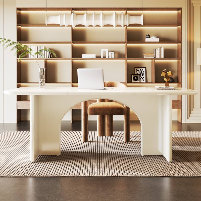 63" Executive Desk, Large Computer Desk Modern Home Office Desk