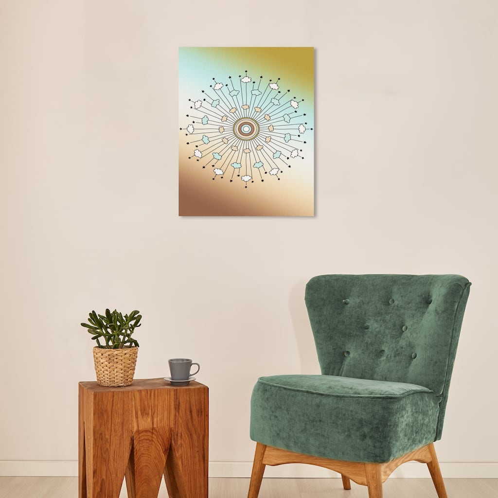 Wynwood Studio Canvas Abstract Look to the eternal White Bohemian & Eclectic Wall Art Canvas Print
