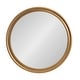 preview thumbnail 10 of 21, Kate and Laurel Mansell Wood Framed Wall Mirror - 28" Diameter