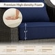 preview thumbnail 8 of 105, Murphy Outdoor Wicker Patio Outdoor Sofa Swivel Chair Coffee Table