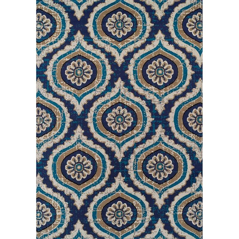 The Curated Nomad Newell Contemporary Floral Medallion Jute-backed Area Rug