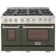 preview thumbnail 43 of 63, Professional 48 in. 6.7 cu. ft. Double Oven Natural Gas Range with 25K Power Burner, Convection Oven in Stainless Steel