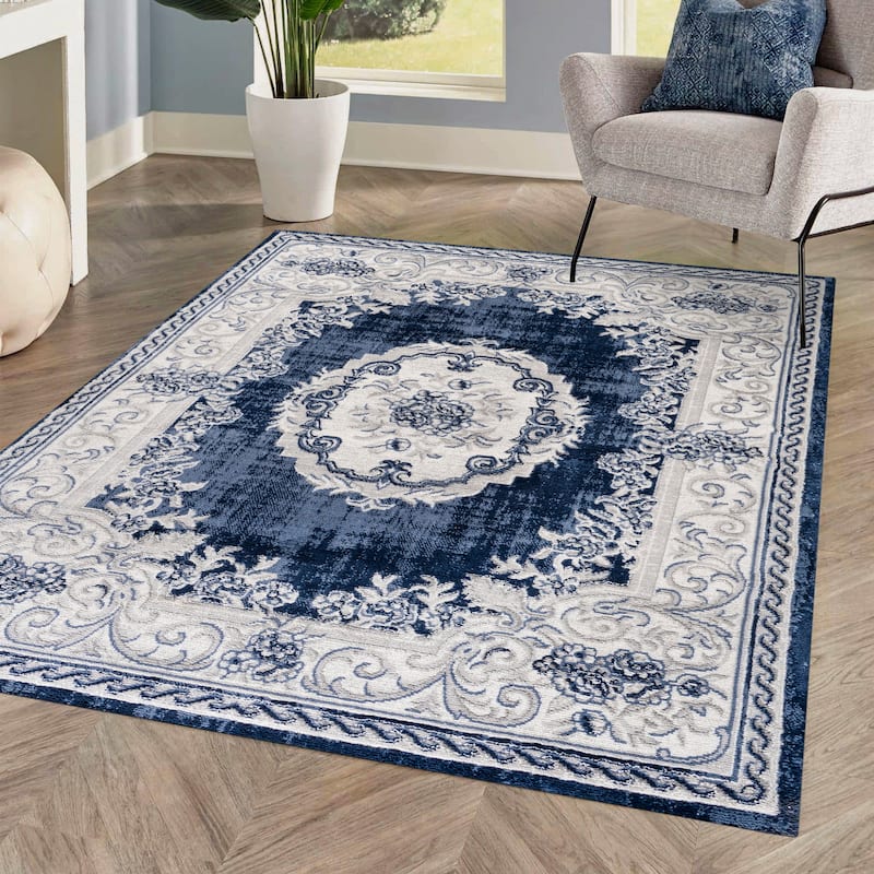 JONATHAN Y Amir Cottage Medallion Area Rug