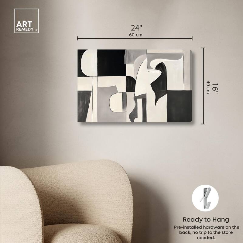 Shadow Play II Canvas by Art Remedy, Gallery Wrapped