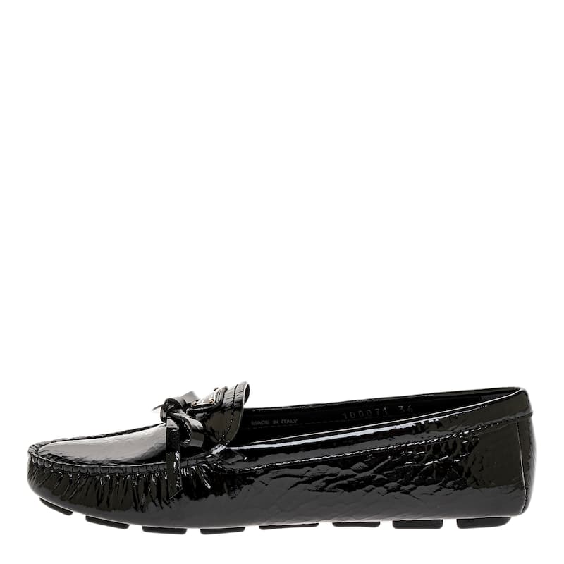 Prada Naplak Patent Leather Loafers